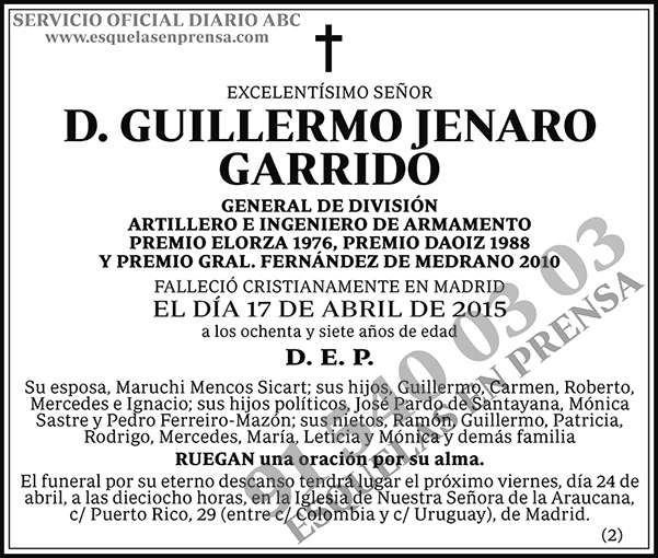 Guillermo Jenaro Garrido